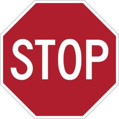 Simbolična fotografija: Stop znak